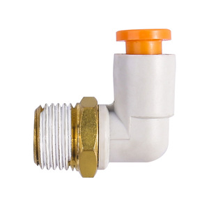 SMC Push-In Elbow 90 Degree Rotatable Male Quick Connect Pneumatic Fitting KV2L Brass For Pneumatics Industry - Product Image 3