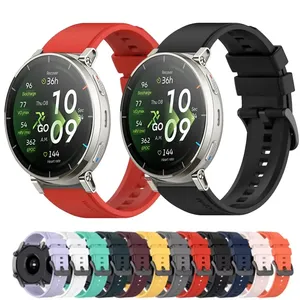 Correa de silicona L7 para Huawei Watch 5 4 GT6-5-4 de 46 mm, cómoda correa para Amazfit Active Max 3-2-Max/Balance 2-1 - Product Image 1
