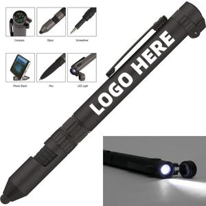 Bolígrafo Multifuncional 7 en 1 Personalizado con Destornillador, Lápiz Táctil, Soporte para Teléfono, Brújula, Regalo Promocional Creativo para Marketing Automotriz - Product Image 1