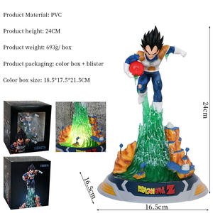Haute qualité 24cm DBZ Dragon Balls Collection PVC Statue Goku <span class=keywords><strong>Vegeta</strong></span> Action Anime Figures enfants décoration de la maison en boîte cadeau - Product Image 2