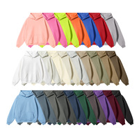 Sweat-shirt à capuche en velours épais 345G pour homme, couleur unie, décontracté, coupe ample, grande taille, idéal pour l'hiver – Nouvelle collection automne