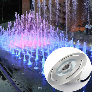 Lumière LED pour fontaine à <span class=keywords><strong>jet</strong></span> d'eau flottante, étanche IP68, en acier inoxydable, RGB, pour bassin extérieur - Product Image 1