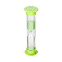 Minuteur sablier moderne en plastique fait main, écologique et réglable, avec réglages de temps personnalisés (30s/1min/2min/3min/5min/10min) pour enfants