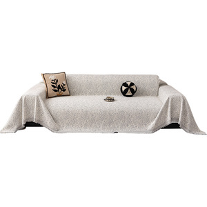 <b>Sofa</b> <b>Cover</b> Chenille 180 x 300cm Full Coverage Non Slip Stain Resistant Pad Type Solid Pattern Machine Washable - Product Image 5