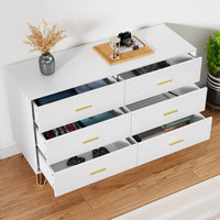 Commodes modernes à 6 tiroirs, commode de rangement pour salon, couloir et entrée