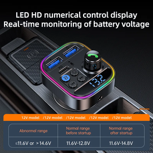 Hg Nhà Máy Trực Tiếp Bán 3.5Mm Bluetooth Âm Thanh Receiver MP3 Máy Nghe Nhạc USB C Pd30w Nhanh Chóng Sạc Xe Hơi Sạc Tai Nghe - Product Image 3