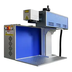 Price plastic button metal tube wood split rf galvo flying 3d dynamics co2 laser marking machine for large working area big size