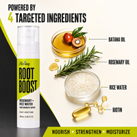 100ml Semprotan Penumbuh Rambut Air Beras Rosemary Minyak Batana Biotin Pencegah Kerontokan Rambut Mengurangi Kerontokan dan Penipisan Rambut Berkonsentrasi