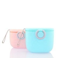 Boîte à goûter portable pour bébé et enfant, en plastique sans BPA, avec couvercle, idéale pour les collations et le lait en poudre