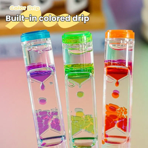 Stylo <span class=keywords><strong>gel</strong></span> multicolore créatif à effet <span class=keywords><strong>sablier</strong></span> flottant, anti-stress, avec bille de sable mouvant, jouet publicitaire personnalisé - Product Image 5