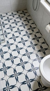 Azulejo de Porcelana Premium de 600*1200mm, Antideslizante, Diseño Moderno de Flores Azules sobre <span class=keywords><strong>Fondo</strong></span> Gris Claro, para Pisos y Paredes Exteriores - Product Image 6