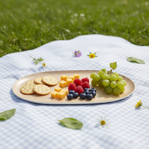 <span class=keywords><strong>Assiette</strong></span> ovale en bois de frêne japonais massif, non peinte, <span class=keywords><strong>assiette</strong></span> à pain, design moderne, plateau de service pour <span class=keywords><strong>mariage</strong></span>, fête, thé - Product Image 1