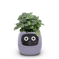 LVY Smart Plant Pet Smart Vase Absorption automatique de l'eau Plastique Résine Ronde USB Pot pour plante d'intérieur