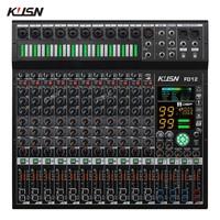 Mélangeur audio 8 canaux 2*99 DSP 3 groupe Aux envoyer Console professionnelle numérique Console de mixage sonore avec Bluetooth MP3 USB