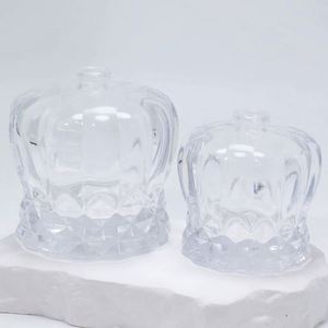 Flacon de parfum rond en verre de luxe de 50 ml avec impression sérigraphique et bouchon pulvérisateur à pompe, fabriqué aux États-Unis - Product Image 3