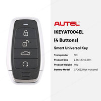 Clé universelle intelligente Autel IKEYAT004EL IKEY à 4 boutons, utilisée avec la machine de programmation de clés de voiture Altra KM100 IM508S IM608