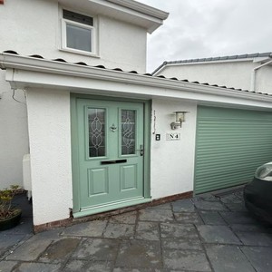 <span class=keywords><strong>Porte</strong></span> <span class=keywords><strong>de</strong></span> <span class=keywords><strong>garage</strong></span> à enroulement en aluminium large vert clair personnalisée, <span class=keywords><strong>isolée</strong></span>, sécurisée, résistante aux intempéries, pour villa - Product Image 3