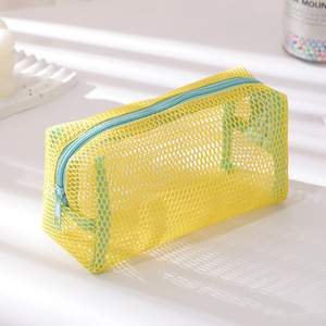 Summer Beach Colorful Lightweight Mesh Makeup <strong>Travel</strong> <strong>Storage</strong> <strong>Bag</strong> Portable Desktop Organizer Stationery Pencil Case Cosmetic <strong>Bag</strong> - Product Image 4