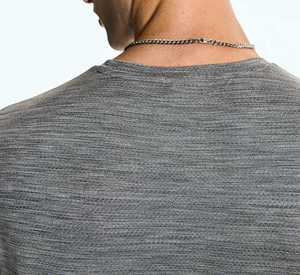 Camiseta Deportiva Personalizada de Mezcla de Telas Populares Americanas para Fitness, Culturismo y Entrenamiento, con Estampado Unisex para Hombre - Product Image 3