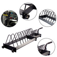 VIGFIT Support de plaque d'haltère d'exercice en acier durable Support de stockage de plaque de pare-chocs portable pour plaques de poids Caractéristique de sécurité