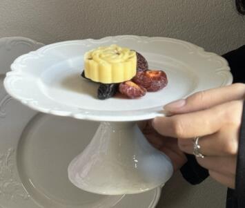White 8inch High plate