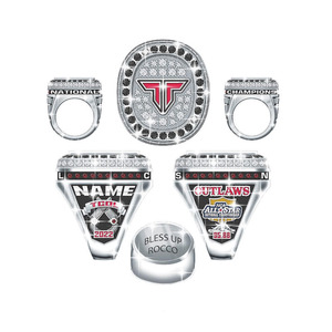 Anneaux de championnat sportifs personnalisés, baseball, softball, basketball, football, hockey sur glace, tournoi, anneaux de champion jumbo - Product Image 4