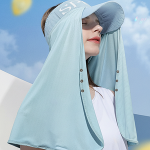 Cappello di protezione per collo e spalle con ampia visiera parasole per pesca di Golf alpinismo per campeggio con velo da esterno - Product Image 1