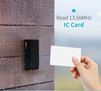 Lecteur extérieur IP66 Mini Wiegand 26 ou 34 bits, carte RFID 125Khz EM, carte NFC 13.56MHz pour système de contrôle d'accès de porte ou de portail