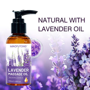 Nuevo Aceite de Masaje Corporal de Lavanda 100% Natural, Hidratante, Reafirmante y Relajante Muscular, Aceite Esencial de Lavanda - Product Image 1
