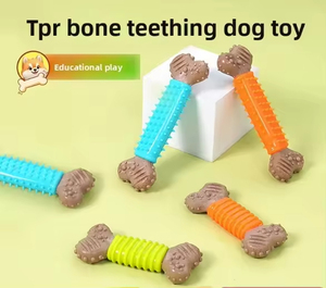 Giocattolo per Cani in TPR a Forma di Osso, Resistente ai Morsi, per Pulizia dei Denti, Uso Interno, Etichetta Privata OEM, Giocattolo Durevole per Animali Domestici - Product Image 5