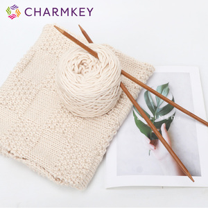 Fil à tricoter et à crocheter de haute qualité en coton laitier 200g, pelote 16 fils, mélange coton-acrylique pour écharpes - Product Image 5