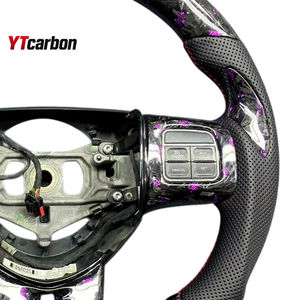YTcarbon pour <span class=keywords><strong>Challenger</strong></span> 09-16 <span class=keywords><strong>RT</strong></span> SRT modifier les pièces automobiles accessoires de voiture Style de course personnalisé volant en Fiber de carbone véritable - Product Image 5