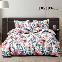 Tissu textile domestique en microfibre 100 % polyester sergé uni teint, le plus vendu, impression personnalisée, literie antistatique