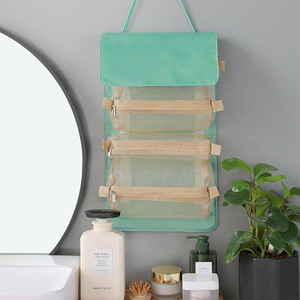 2026 Wholesale Large-capacity Zipper Nylon Split Four-in-one Folding Portable Cosmetic Bag <b>Cases</b> - Product Image 5