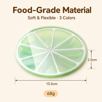 Bac à glaçons en forme de citron, 8 cavités, sans BPA, réutilisable, facile à démouler, avec couvercle, pour cocktails, bar, fête, congélateur, vente en gros, prêt à être expédié