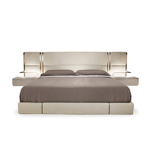 Base de Cama King Size de Lujo con Plataforma de Madera Maciza 180x200, Juego de Muebles Tapizados en Cuero, Suministro al por Mayor <span class=keywords><strong>para</strong></span> Dormitorios - Product Image 3