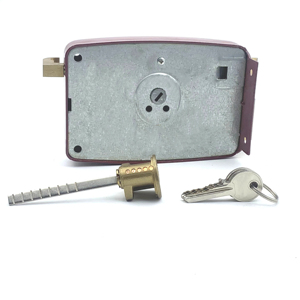 <span class=keywords><strong>Cisa</strong></span> Casa loại bảo mật cao Đôi Xi lanh 140 Mét Trung Đông thị trường cửa gỗ Brass 105A riêng biệt chốt cửa rim khóa cửa - Product Image 6