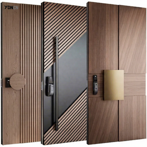 Moderne <span class=keywords><strong>Porte</strong></span> <span class=keywords><strong>d</strong></span>'Ingresso Pivotanti in Alluminio-Acciaio con Serratura Intelligente e Chiusura Multipunto, <span class=keywords><strong>Porte</strong></span> Esterne di Sicurezza - Product Image 5