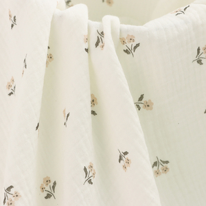 Kain Selimut Bayi Baru Lahir Bahan Muslin Katun Organik 100% Bermotif Bunga Super Lembut Kustom Double Gauze - Product Image 2