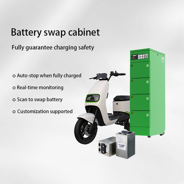 Compact 4-Port EV Battery Swap Cabinet with PD Function Space-Saving Quick Installation for Electric Bikes