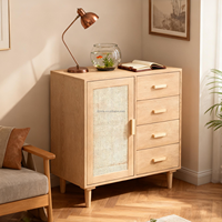 Armoire de rangement en bois moderne avec 4 tiroirs, design gain de place pour salon, chambre à coucher, villa, meubles de maison