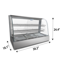 Vitrine Réfrigérée Commerciale en Acier Inoxydable pour Buffet d'Hôtel, Capacité 60L, Puissance 1.2KW