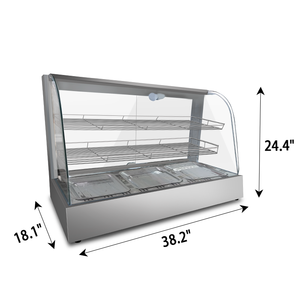 Vitrine Réfrigérée Commerciale en Acier Inoxydable pour <span class=keywords><strong>Buffet</strong></span> d'Hôtel, Capacité 60L, Puissance 1.2KW - Product Image 6