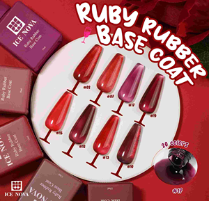 Base Coat Caoutchouc Ruby SANS HEMA, Sans TPO, Qualité Supérieure, Gel Polish Multifonctionnel, Top Coat Caoutchouc Sans Essuyage, Haute Brillance - Product Image 5