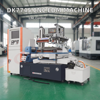 Machine de découpe à fil EDM CNC automatique DK7745 à bas prix de Chine, à mouvement rapide pour la découpe de métaux, avec composants moteur PLC