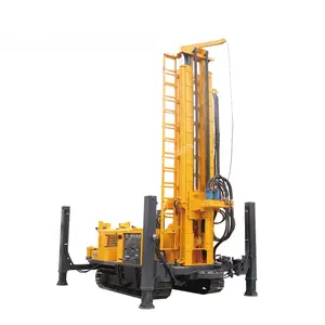 hengwang China crawler 300 meter DTH pneumatic Borehole Deep bore well water drilling machine rig