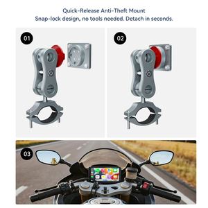 <span class=keywords><strong>6</strong></span>.5 inch Carplay <span class=keywords><strong>Android</strong></span> tự động xe máy Carplay màn hình không thấm nước không dây TMPS <span class=keywords><strong>GPS</strong></span> navigation hiển thị - Product Image 3