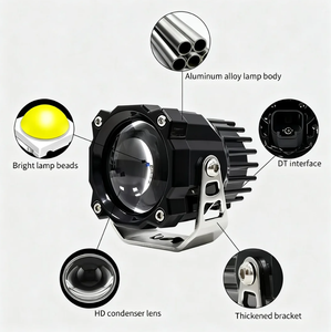 Feux LED <span class=keywords><strong>de</strong></span> 3 pouces pour conduite tout-terrain, 50W, étanches, projecteurs <span class=keywords><strong>de</strong></span> travail pour 4x4, Jeep, camion, moto, feux antibrouillard auxiliaires - Product Image 5