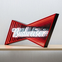 Lumière LED tunnel miroir acrylique, enseigne murale néon 3D effet infini, pour intérieur/extérieur, publicité, IP65, taille personnalisable, certification CE Rohs