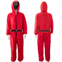 Nouvelle tenue de sport populaire inspirée des films et jeux, costume de cosplay, combinaison de carnaval, ensemble de salopette de travail imprimé pour la scène